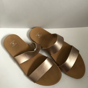 Rose Gold Sandals | size 8